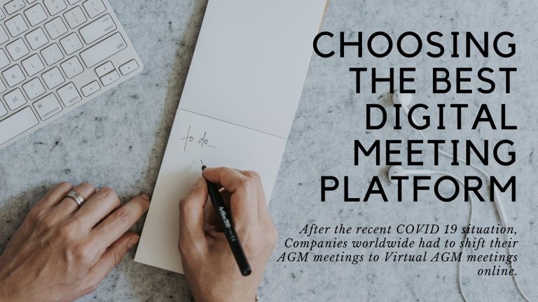 Choosing the Best digital meeting platform for Your Organization